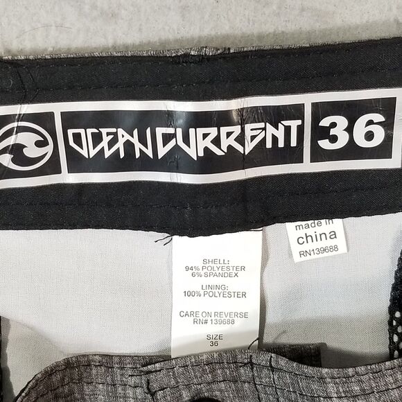 Ocean Current swim shorts hybrid men's 38x12 grade plaid Dri-Fit flex stretch - Picture 13 of 14